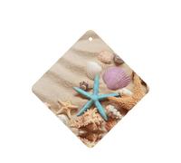 10 hojas aromáticas para ambientador de coche, con diseño de estrella de mar, accesorios para colgar en el coche con cuerdas para decoración