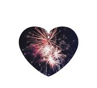 10 hojas aromáticas para ambientador de coche con impresión de fuegos artificiales, accesorios para colgar en el coche con cuerdas para decoración