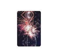 10 hojas aromáticas para ambientador de coche con impresión de fuegos artificiales, accesorios para colgar en el coche con cuerdas para decoración
