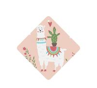 10 hojas colgantes aromáticas con estampado de llama dibujada a mano para el hogar