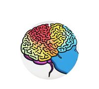 10 hojas colgantes perfumadas con diseño de cerebro izquierdo y derecho, para el hogar