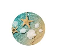 10 hojas colgantes perfumadas con estampado de estrellas de mar y conchas marinas para el hogar
