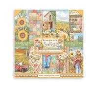 10 hojas de 30,5 x 30,5 cm, diseño de girasol