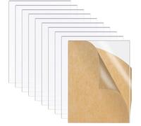 10 hojas de acrílico transparente de plexiglás de 2 mm, panel cuadrado transparente para marco de fotos, letreros de repuesto de cristal de 150 x 100 mm