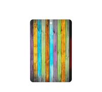 10 hojas de ambientador de coche con impresión de tableros de madera coloridos, hojas colgantes perfumadas con cuerda para el hogar