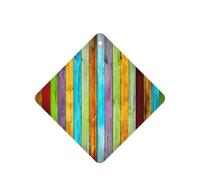 10 hojas de ambientador de coche con impresión de tableros de madera coloridos, hojas colgantes perfumadas con cuerda para el hogar