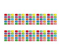 10 hojas de etiquetas adhesivas surtidas de 7, 6 x 5, 1 cm, para la gestión de inventario de supermercados, etiquetas de costos vacías