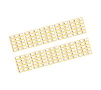 10 hojas de etiquetas adhesivas surtidas de 7, 6 x 5, 1 cm, para la gestión de inventario de supermercados, etiquetas de costos vacías