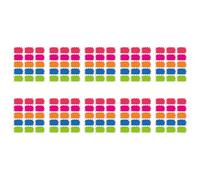 10 hojas de etiquetas adhesivas surtidas de 7, 6 x 5, 1 cm, para la gestión de inventario de supermercados, etiquetas de costos vacías