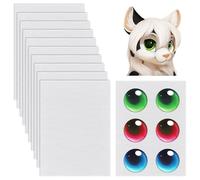 10 hojas de lona de plástico de malla de ojos de 0,5 mm, malla de ojos blanca para máscara, PVC imprimible impermeable para cosplay, esculpir, decoración