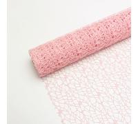 10 hojas de papel de regalo de flores de estilo coreano de 19.5 x 26 pulgadas, malla jacquard calada, papel de regalo floral para el día de San Valentín, suministros de ramo de floristería, para