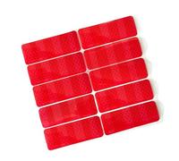 10 hojas de pegatinas reflectantes de alerta a prueba de agua, diseño adhesivo para cochecitos, mejora de la visibilidad nocturna, calcomanías reflectantes nocturnas para cochecitos