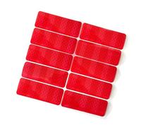 10 hojas de pegatinas reflectantes de alerta a prueba de agua, diseño adhesivo para cochecitos, mejora de la visibilidad nocturna, calcomanías de advertencia para cochecito de bebé