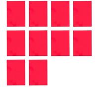 10 hojas de plástico de colores A4, filtro de luz de plástico, ayuda de lectura de gel, película de color A4, película roja transparente para bricolaje