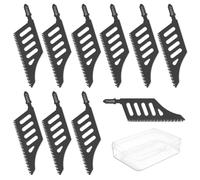 10 hojas de sierra de calar con corte a ras en T, vástago en T, 111,5 mm x 32 mm x 1,2 mm, hojas de sierra de marquetería profesional, para corcho, madera contrachapada, tablero de fibra