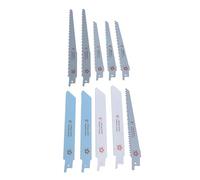 10 hojas de sierra sable, corte grueso, extensión de dientes finos, carpintería, juego de recorte, 10 unidades, 6/18/10TPI