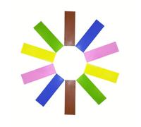 10 hojas espaciadoras G10 de 5 colores, material de forro de mango para suministros de fabricación de cuchillos de 6.3 x 1.97 x 0.04 pulgadas