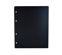 10 Hojas intercaladoras, negro, plástico. Para álbum tipo M. Paqute de 10.