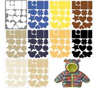 10 Hojas Parches De Reparación De Nylon, Conjunto De Reparación De Parche Chaqueta De Abajo, Ropa Diy Negro Parches Autoadhesivo, Para Una Chaqueta, Ropa De Tienda, Bolso, Carpas (Diez Colores).