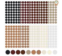 10 Hojas Pegatinas Adhesivas para Tornillos 21 mm, Tapa Embellecedora Adhesiva 540 Piezas, Impermeable Pegatinas de Cubiertas de Tornillos Decorativas para Muebles 10 Colores