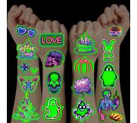 10 Hojas Tatuajes Temporales Niños,Juguetes Niños 3 4 5 6 7 8 9 10 11 12 Años Regalos Cumpleaños Niño Colegio Pegatinas Infantiles Piñata Cumpleaños Infantil Tatuajes Niñas Luminoso Stickers