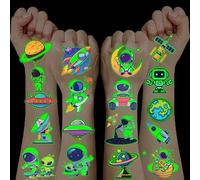 10 Hojas Tatuajes Temporales Niños,Pegatinas Infantiles Piñata Cumpleaños Infantil Tatuajes Niño Juguetes Niños 3 4 5 6 7 8 9 10 11 12 Años Planetas Astronauta Tatoos Temporales Niño