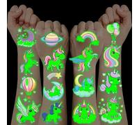 10 Hojas Tatuajes Temporales Niños,Unicornios para Niñas Detalles Cumpleaños Niños Juguetes Niños 3 4 5 6 7 8 9 10 11 12 Años Regalos Cumpleaños Niños Colegio Tatoos Temporales Niños Tatuajes Niñas