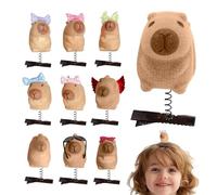 10 horquillas Capibara para el pelo Capibara, horquillas para el pelo de moda para niños, horquillas para mascotas para uso diario, sombreros, pinzas para el pelo capibara para coche, 10 unidades
