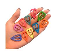 10 horquillas coloridas que brillan en la oscuridad con forma de corazón de estrella BB broches luminosos para niñas accesorios para tocados (10 unidades al azar)