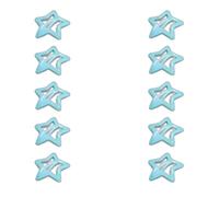 10 horquillas con forma de estrella, para novia, fluorescente, con forma de estrella, de primavera, para boda, coleta de caballo