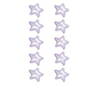 10 horquillas con forma de estrella, para novia, fluorescente, con forma de estrella, de primavera, para boda, coleta de caballo