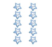 10 horquillas con forma de estrella, para novia, fluorescente, con forma de estrella, de primavera, para boda, coleta de caballo