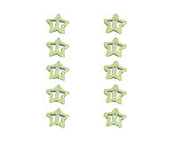 10 horquillas con forma de estrella, para novia, fluorescente, con forma de estrella, de primavera, para boda, coleta de caballo