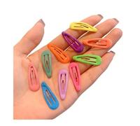 10 horquillas de colores que brillan en la oscuridad, diseño de estrella, con forma de corazón, para niñas, accesorios para el pelo para niñas (10 unidades al azar)