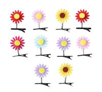 10 horquillas de primavera con forma de dibujos animados para mujer, cómodas pinzas para el pelo para niñas, viajes, fotografía, varios colores