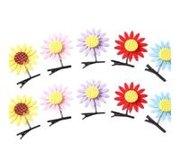 10 horquillas de primavera con forma de dibujos animados para mujer, cómodas pinzas para el pelo para niñas, viajes, fotografía, varios colores