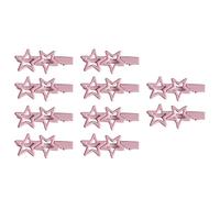 10 horquillas para el pelo de estrella para niñas, accesorios de peinado, pintura asada, pasadores para el pelo para adolescentes, horquillas laterales para niñas