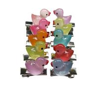 10 horquillas para el pelo de pato, elegantes horquillas de resina seguras para niñas y niños, uso diario, suministros para fiestas