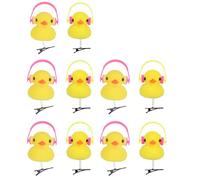 10 horquillas para el pelo de pato para niños, 3D, con dibujos animados, divertidas, para mujer