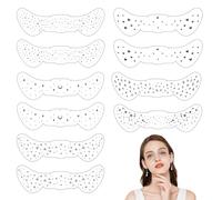 10 imágenes Glitter Peckles Tattoo,Freckles Tattoo Stickers,Sommerspessen Tattoo Aufkleber,Waterproof Makeup Stickers,for Halloween,Music,Festivals,Masquerade,Party Decoration