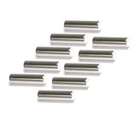 10 imanes de neodimio mini para pizarra magnética, tablón de anuncios para frigorífico, cilindro fuerte, imanes galvanizados - Pizarra blanca magnética 8 mm x 30 mm - N45 fuerte