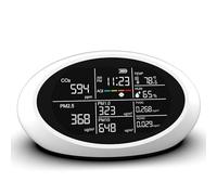 10 in 1 Easy to Carry Indoor Air Quality Monitors High Accuracy Air Tester Device for PM2.5 PM10 CO2 TVOC Temperature Humidity TVOC Analyzers