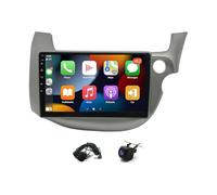 10 Inch Car Stereo Radio Compatible with Honda Jazz 2007-2013 Android 13 Car Play In-Dash Car GPS Navigation+CAM Touch Screen Wireless Bluetooth Car Radio with Dual System Mirror Link, 2+32G+AHD