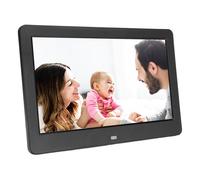 10 Inch Digital Picture Frame with Remote Control - Full HD 1080P IPS Touch Screen, Wall Mountable Video Photo Frame with Cloud/WiFi, Calendario, para Abuelos (Black)