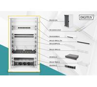 10 inch network bundle, including 12U cabinet, grey and various components