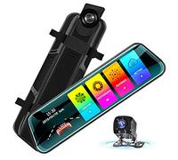 10 Inch Touch Screen Rearview Mirror Car Camera 10" Dash Car DVR CAM Front and Rear Dual Lens Night Vision Video Recorder Reversing Backup Camera