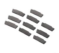 10 insertos de ranurado de carburo MRMN300-M diseñados para un control constante de virutas en acero y torneado de acero inoxidable
