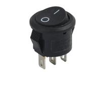 10 interruptores circulares tipo barco con lámpara, 3 pines/2 pines, KCD1-105. Interruptor basculante de segunda y tercera velocidad con luz.(15mm B 3 F 2 G)