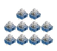 10 interruptores de 3 pines para teclado mecánico lineal de 100 millones de velocidad de vida, plata, oro, polvo, etc