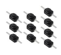 10 interruptores de botón de bloqueo automático para poner y apagar la antorcha para un funcionamiento cómodo y fácil de instalar un dispositivo pequeño